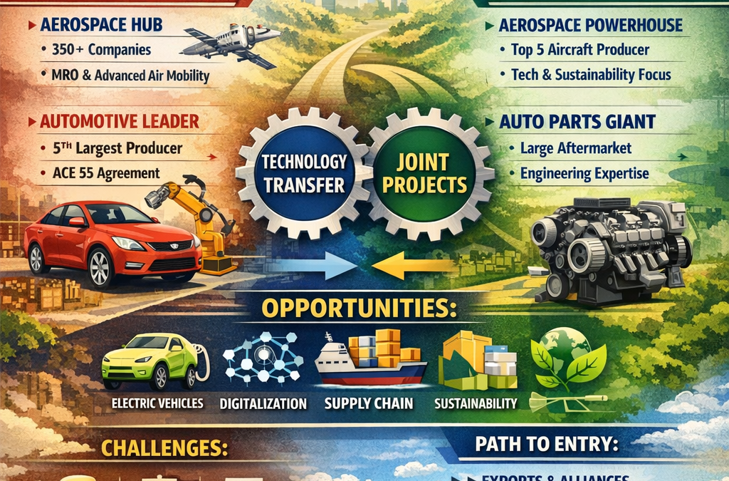 Mexico and Brazil Strengthen Collaboration in the Automotive and Aerospace Sectors